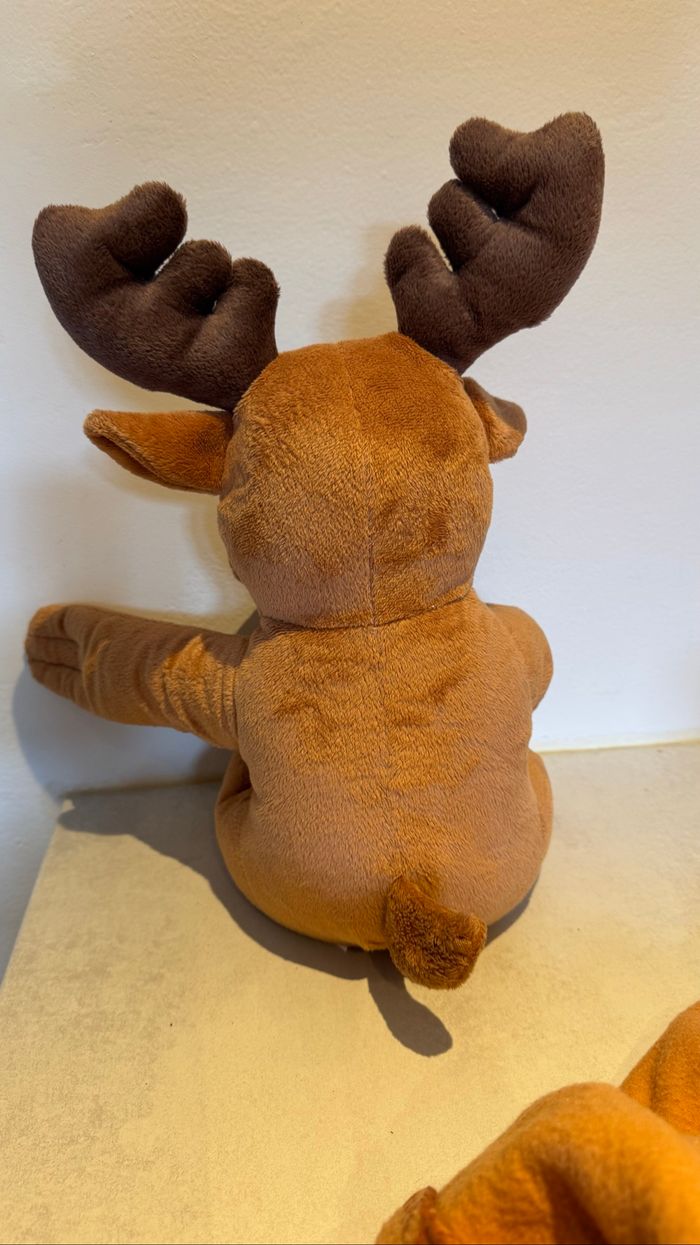 Grande Peluche cerf avec couverture lupilu - photo numéro 7