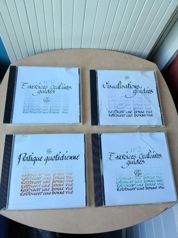 Lot de 4 CD pour la relaxation et stimulation yoga