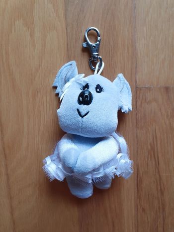 Peluche porte-clé - Peluche Souris ballerine - 13 cm