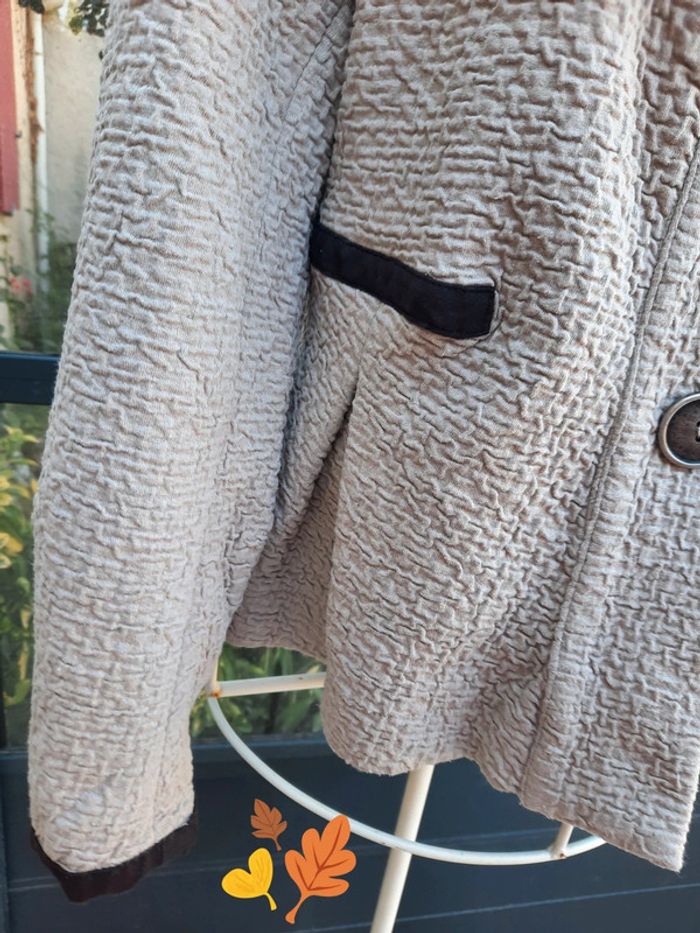 Veste beige chic T 40 Cinoche Collection - photo numéro 5