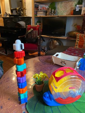 Escargot 13 pièces jeux éducatif construction formes couleurs enfant bébé