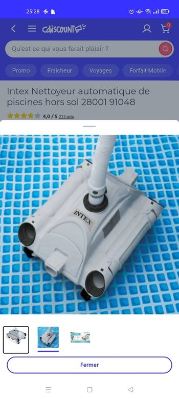 Aspirateur piscine