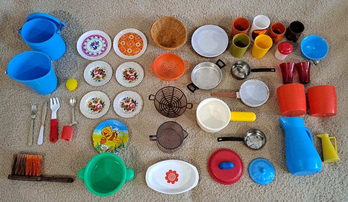 🪆 Gros lot de dinette pour enfants