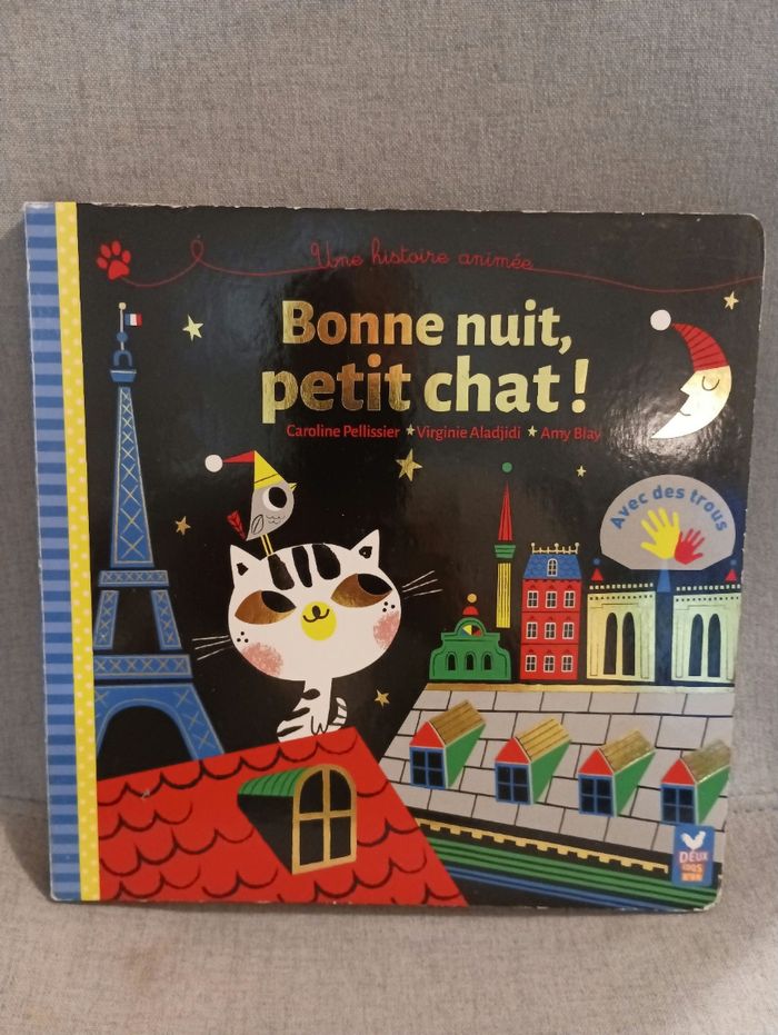 Livre bébé bonne nuit petit chat
