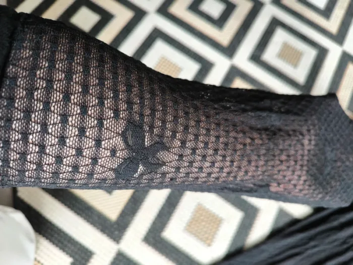 Legging noir ajouré transparent Vila – Taille S – Neuf avec étiquette - photo numéro 2