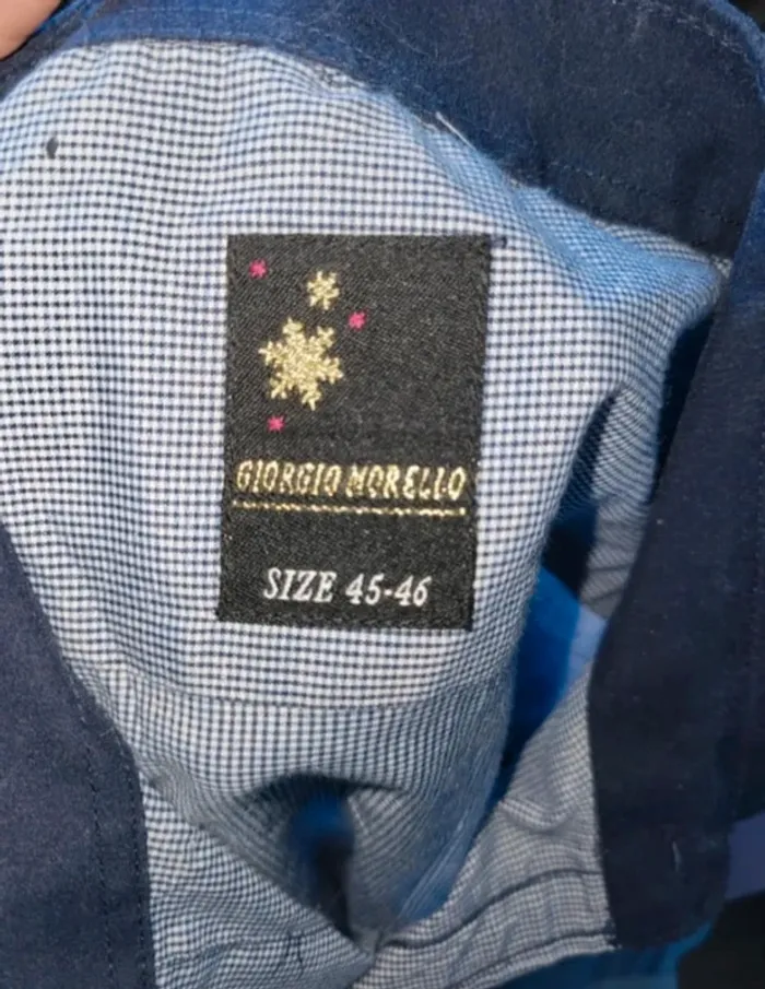 👔 Chemise Giorgio Morello bleu – Taille 45/46 – Très bon état - photo numéro 5