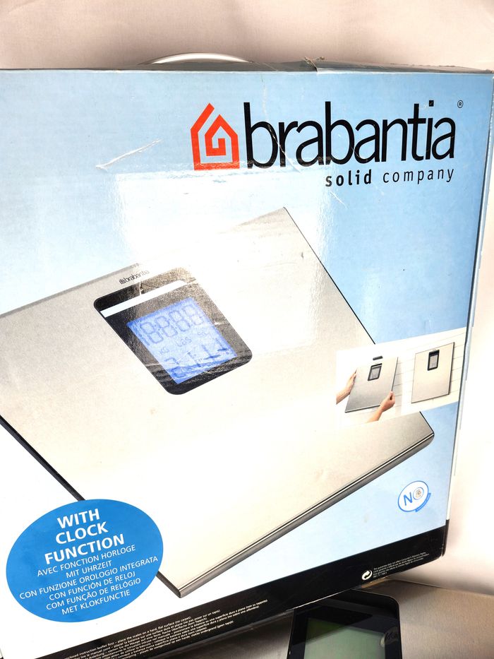 Pèse-personne Digital Brabantia – Design Slim avec Horloge Intégrée - photo numéro 2