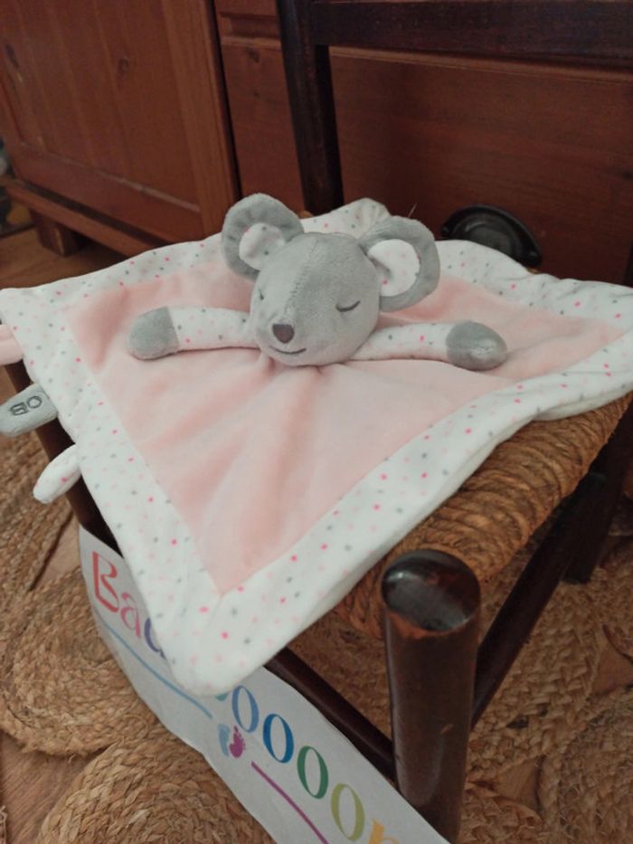 Doudou souris rose obaibi tbe - photo numéro 3