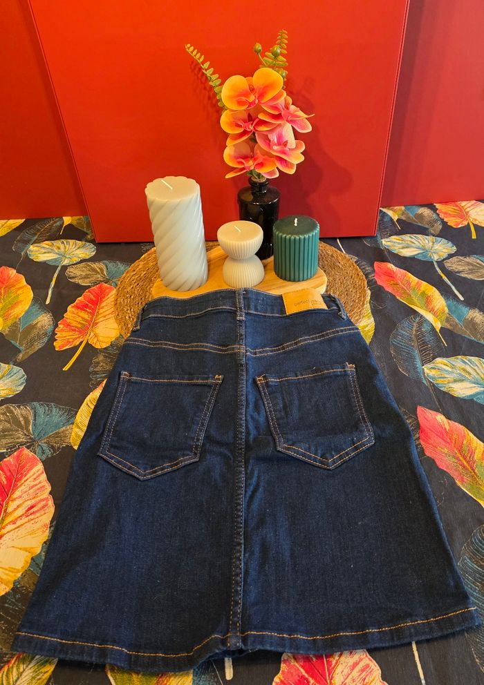 Jupe en jeans bleu foncé 36 - photo numéro 2