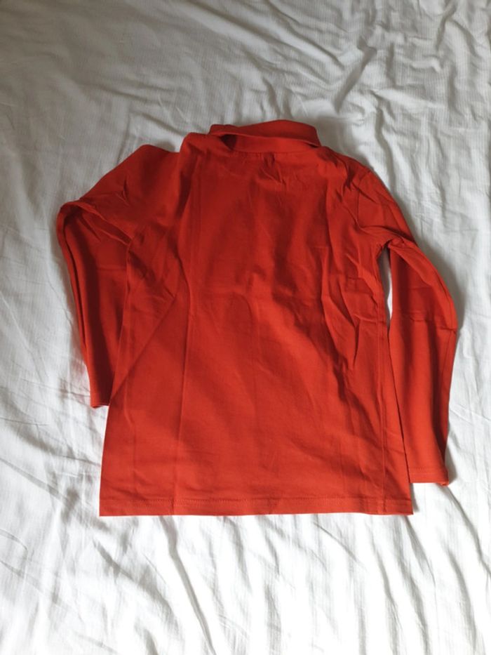 Sous pull orange mixte fille ou garçon Taille 12 ans - photo numéro 2