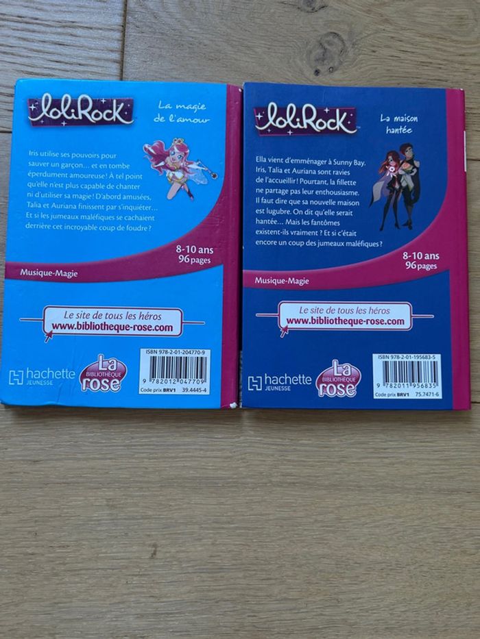 Lot de 2 livres bibliothèque rose lolirock 8/10 ans - photo numéro 2
