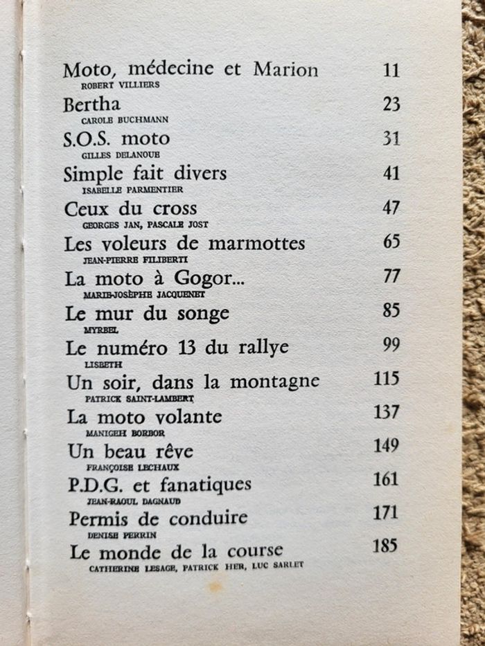 Livre vintage "15 histoires de moto" - 1973 - photo numéro 7