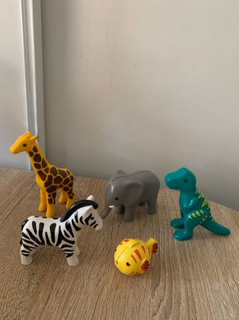 5 animaux Playmobil 1 2 3 