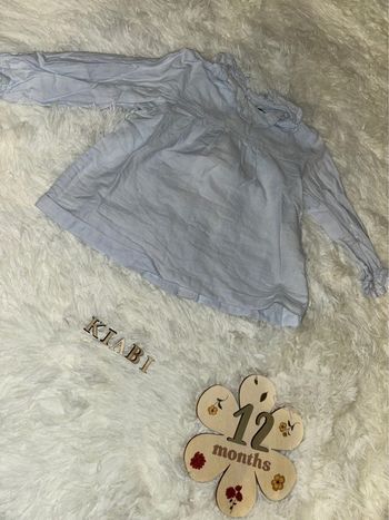 Chemise bleu à manches longues