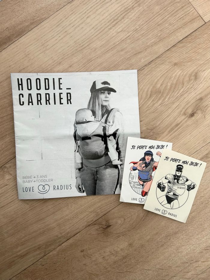 Porte bébé Hoodie Carrier neuf - Love Radius - gris athlétique - photo numéro 2