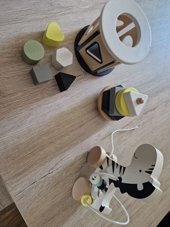 Trio de jeux en bois Vertbaudet