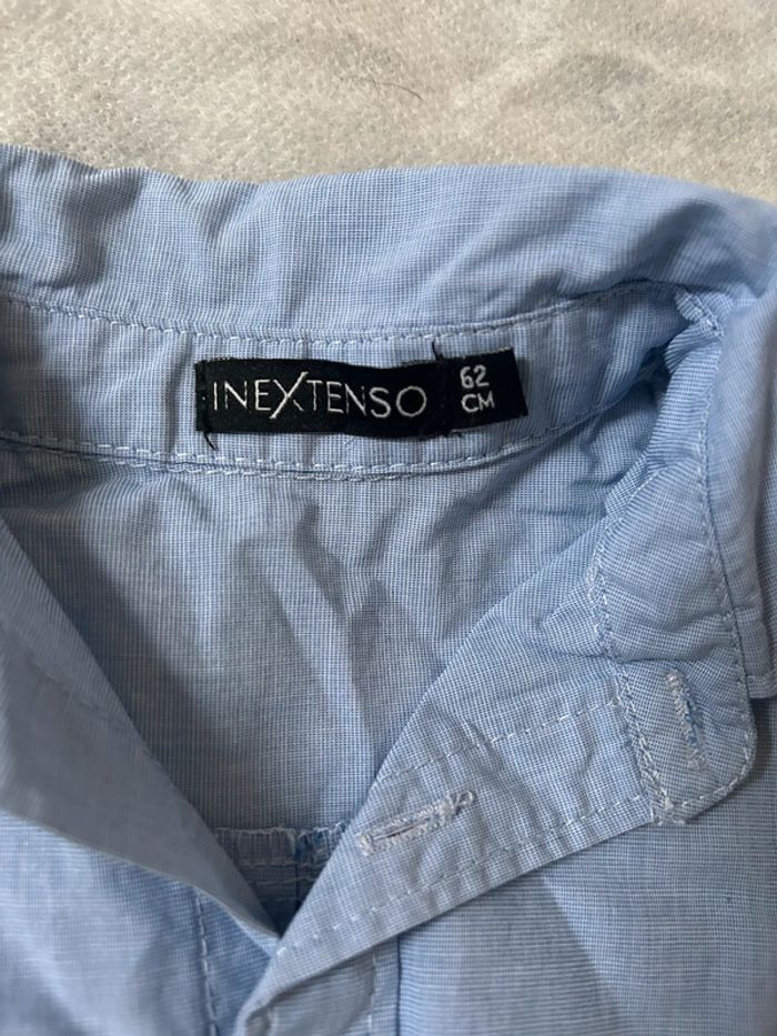 Chemise bleue 6 mois in extenso - photo numéro 2
