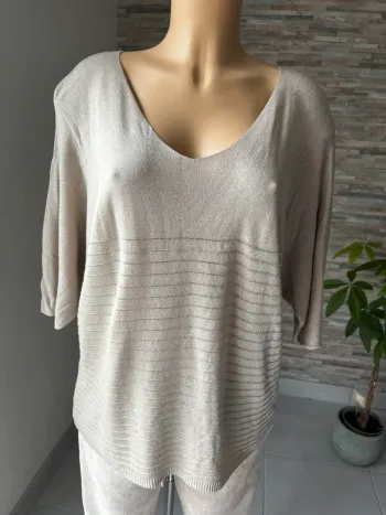 Pull léger beige