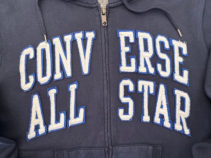 Veste à capuche Converse – Couleur bleue -Taille L - photo numéro 4
