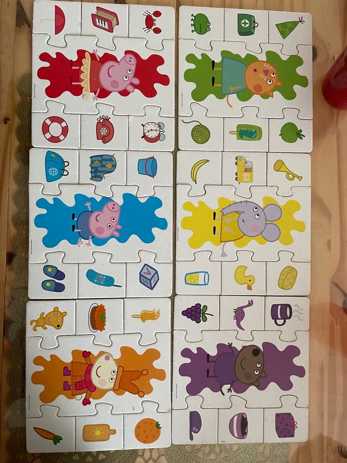 Puzzle les couleurs Peppa pig