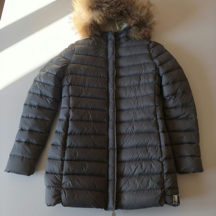 Doudoune Gertrude grise et ivoire _ taille 3 (38/40)