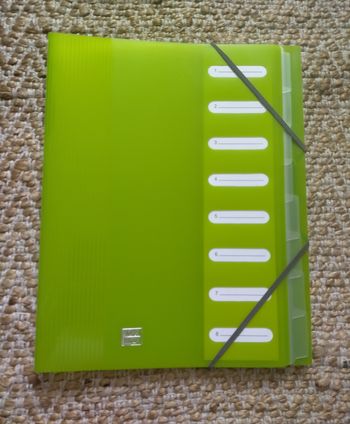 Trieur 8 compartiments Oxford vert