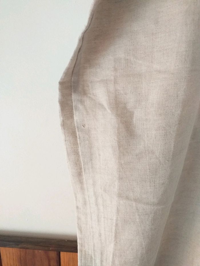 Pantalon droit crème - photo numéro 4