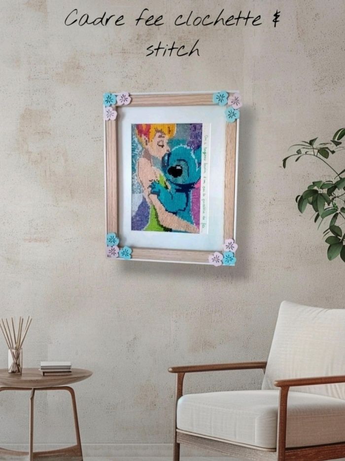 Cadre fee clochette et stitch
