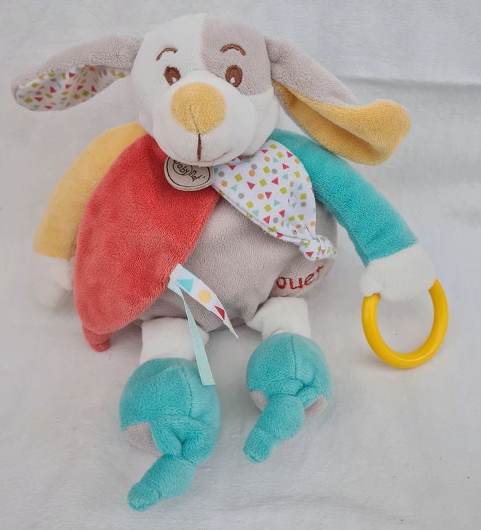 Doudou peluche chien Diablotin d'activités - Baby Nat