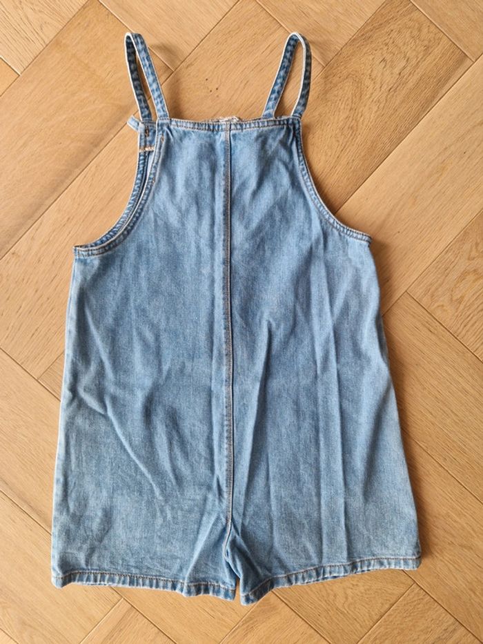 Combinaison courte en jean bleu 12 ans Vertbaudet - photo numéro 2