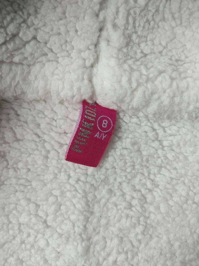 Manteau/poncho gris polaire Punkidz - Taille 8 ans - Très bon état - photo numéro 8