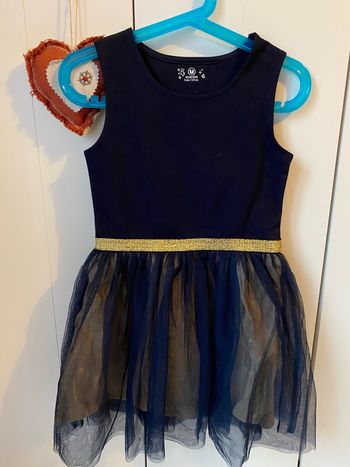 Robe bleu marine fille de marque u essentiel  et de taille 5 ans 