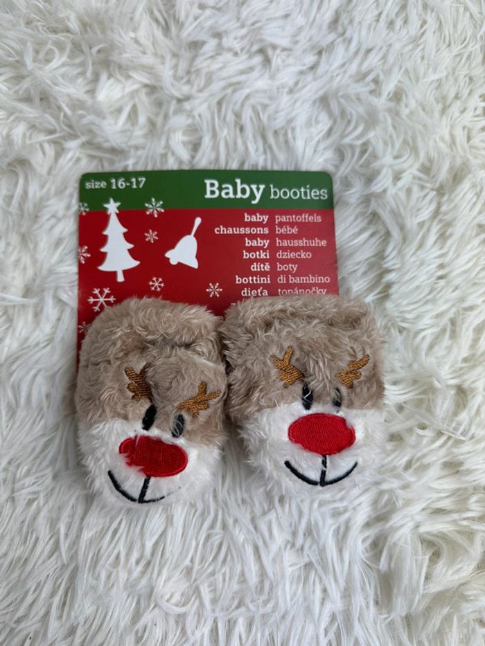Paire de chaussons Noël taille 16-17