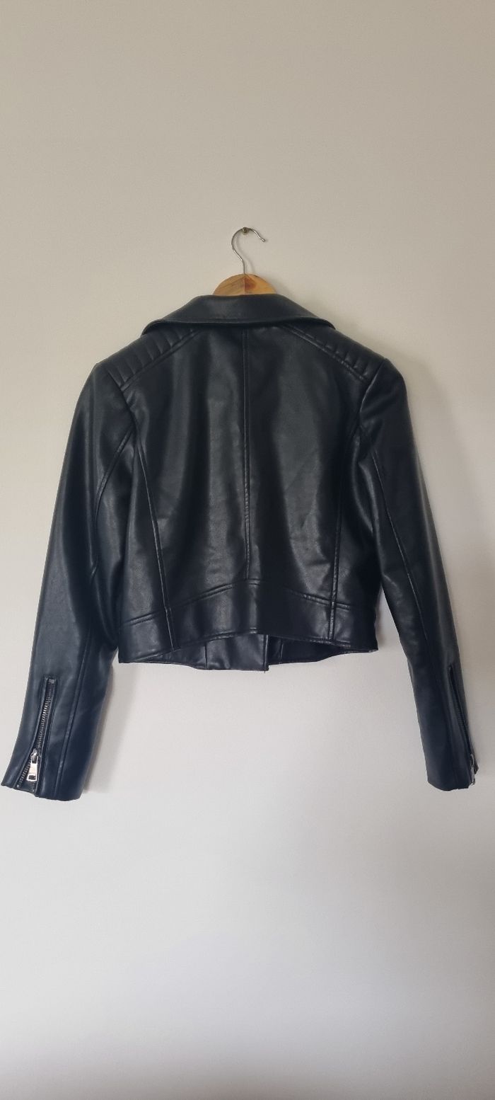 Perfecto noir similicuir Taille 38 - photo numéro 3