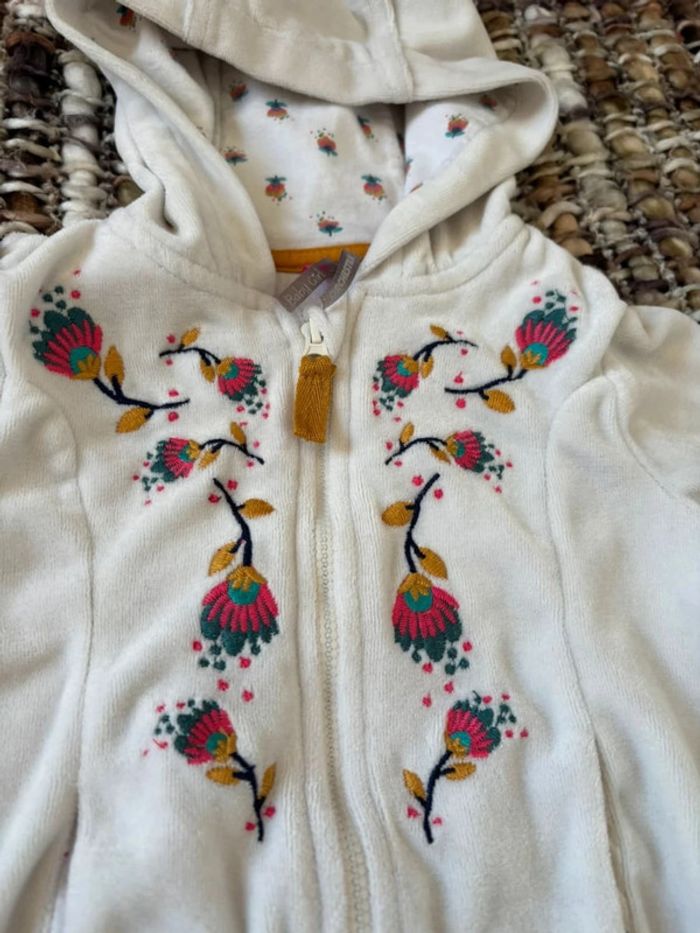 Veste bébé fille effet velours 18 mois - photo numéro 2