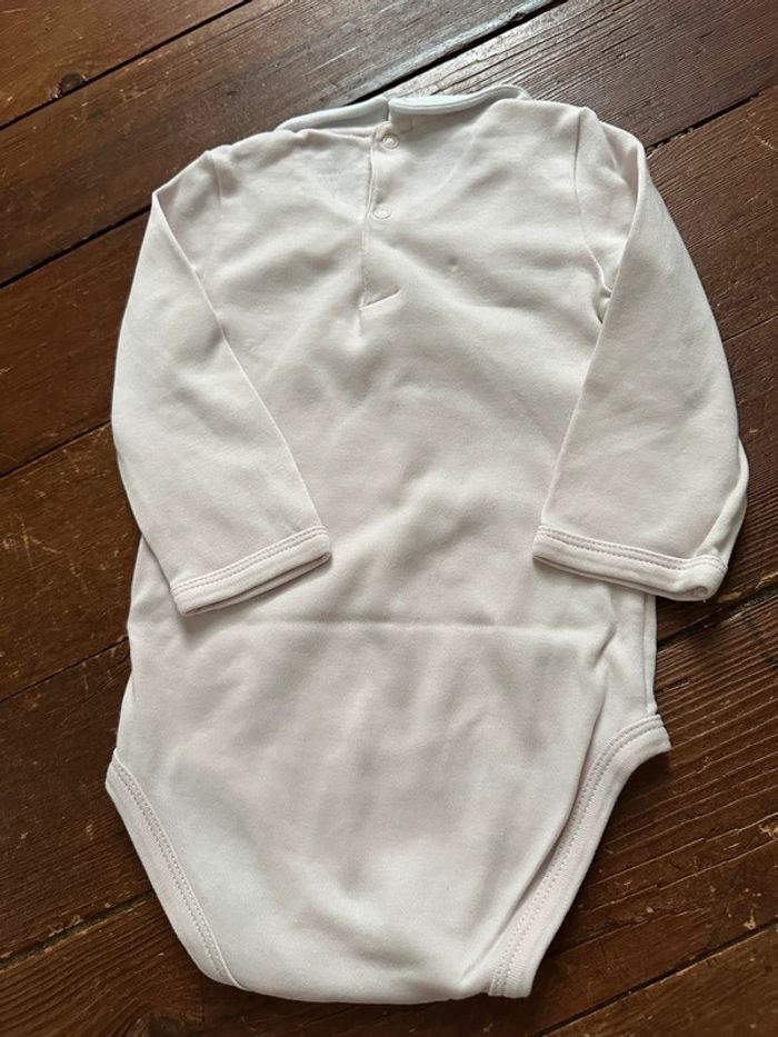 Body à col Carrément beau rose manches longues 6 mois - photo numéro 4