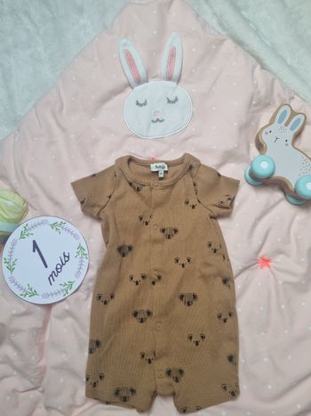 Barboteuse été 1mois Natalys