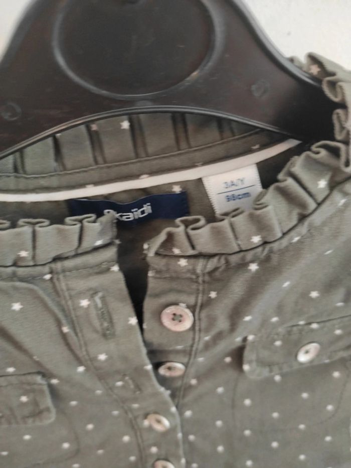 Robe d'hiver kaki 3 ans Okaïdi neuve - photo numéro 3