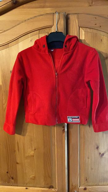Gilet à capuche moletton