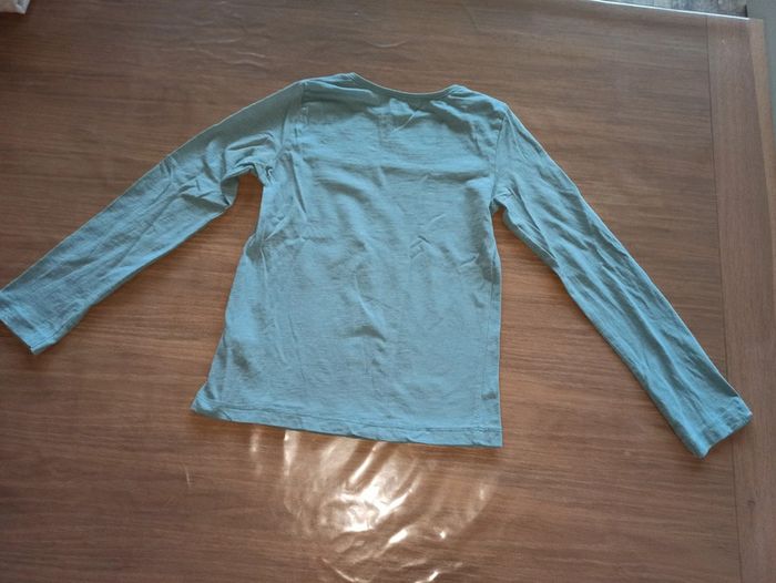 T-shirt manches longues bleue clair - photo numéro 3