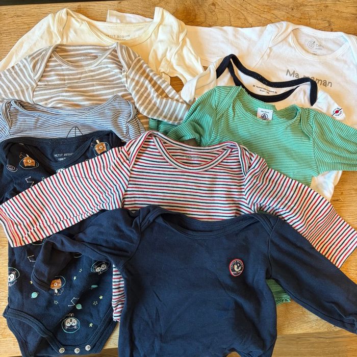 Lot de 9 body 18 mois