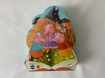 Puzzle Les trois petits cochons 24 pièces djeco