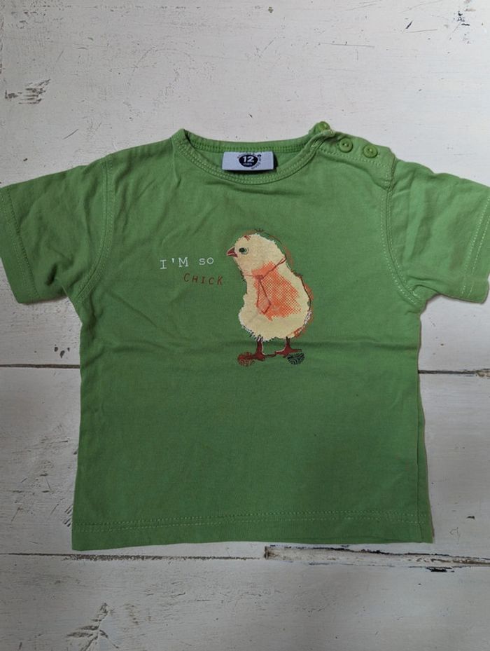 Lot de 2 tee-shirts DPAM 🦜 6 mois - photo numéro 5