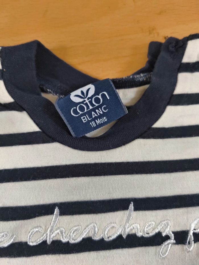 T shirt type marinière - photo numéro 3