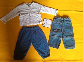 Lot 12 mois Obaibi Evian + jean Obaibi + jogging