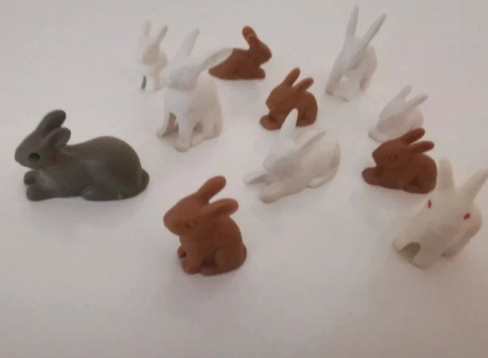 Playmobil lot animaux lapin lapereau - photo numéro 3