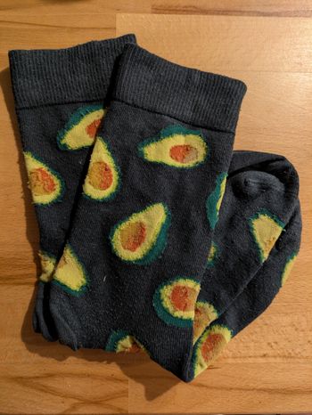 Chaussettes motif avocats