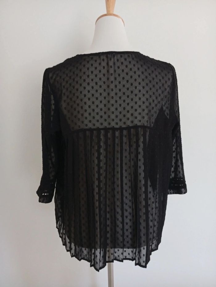 Blouse fluide noire transparente Ycoo taille S - photo numéro 2