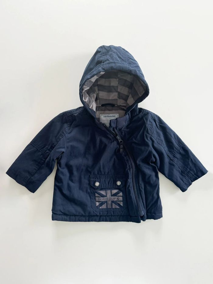Manteau bleu marine Vertbaudet Taille 12 mois