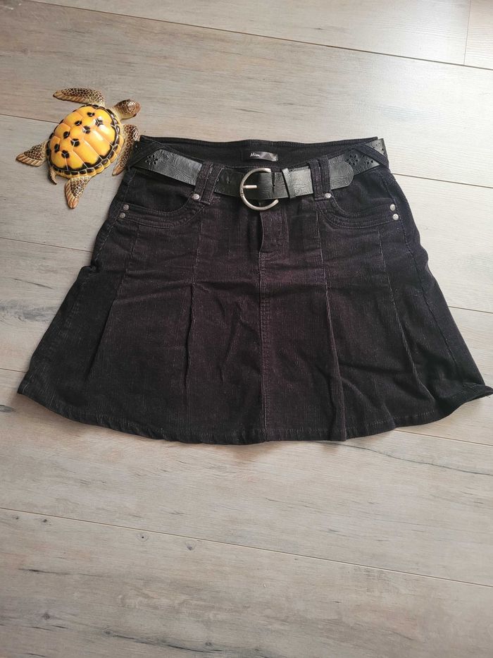Jupe en velours noir
